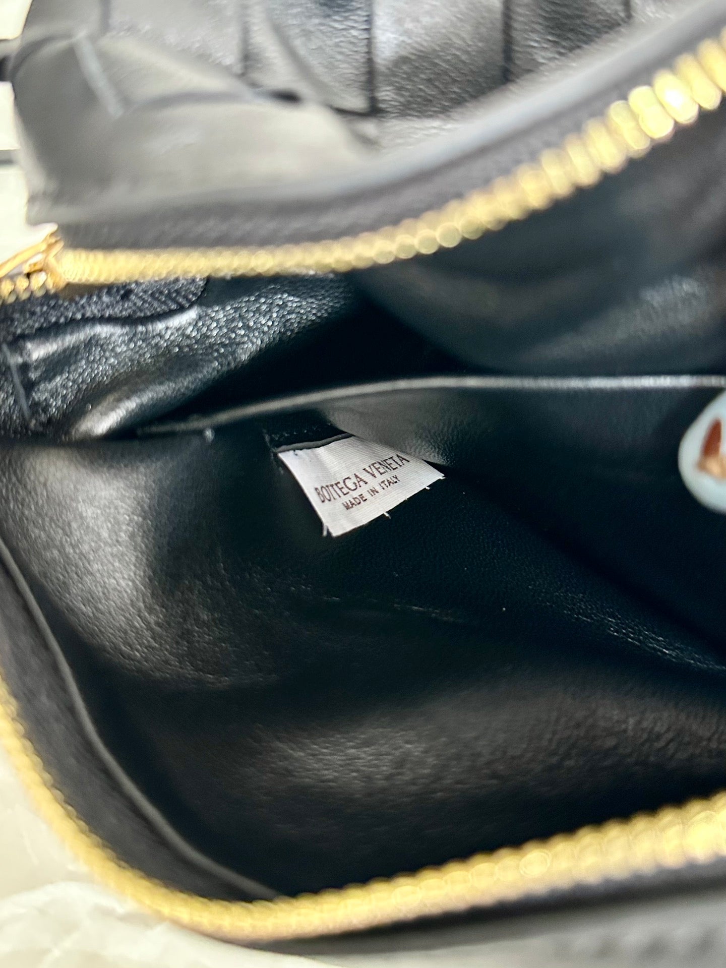 BOTTEGA VENETA BV LOOP MINI 17CM BLACK CALFSKIN