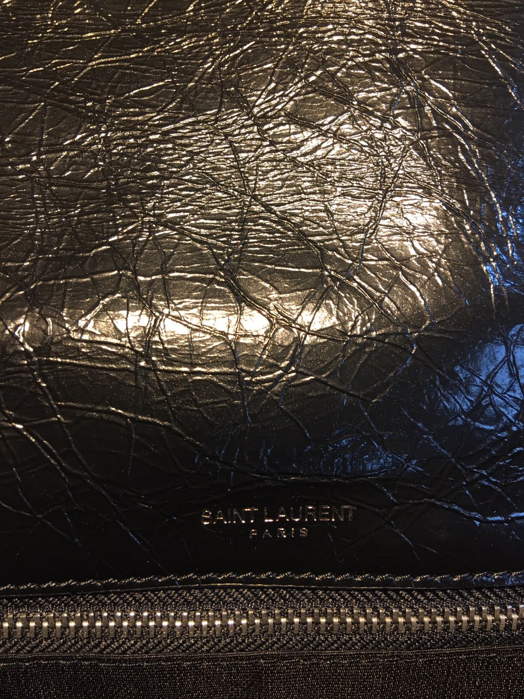 SAINT LAURENT MEDIUM NIKI 27 IN BLACK CALFSKIN CHAIN BAG