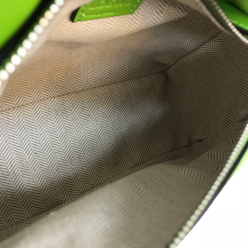 LOEWE LOE MINI 18 PUZZLE BAG IN EMERALD GREEN CALFSKIN