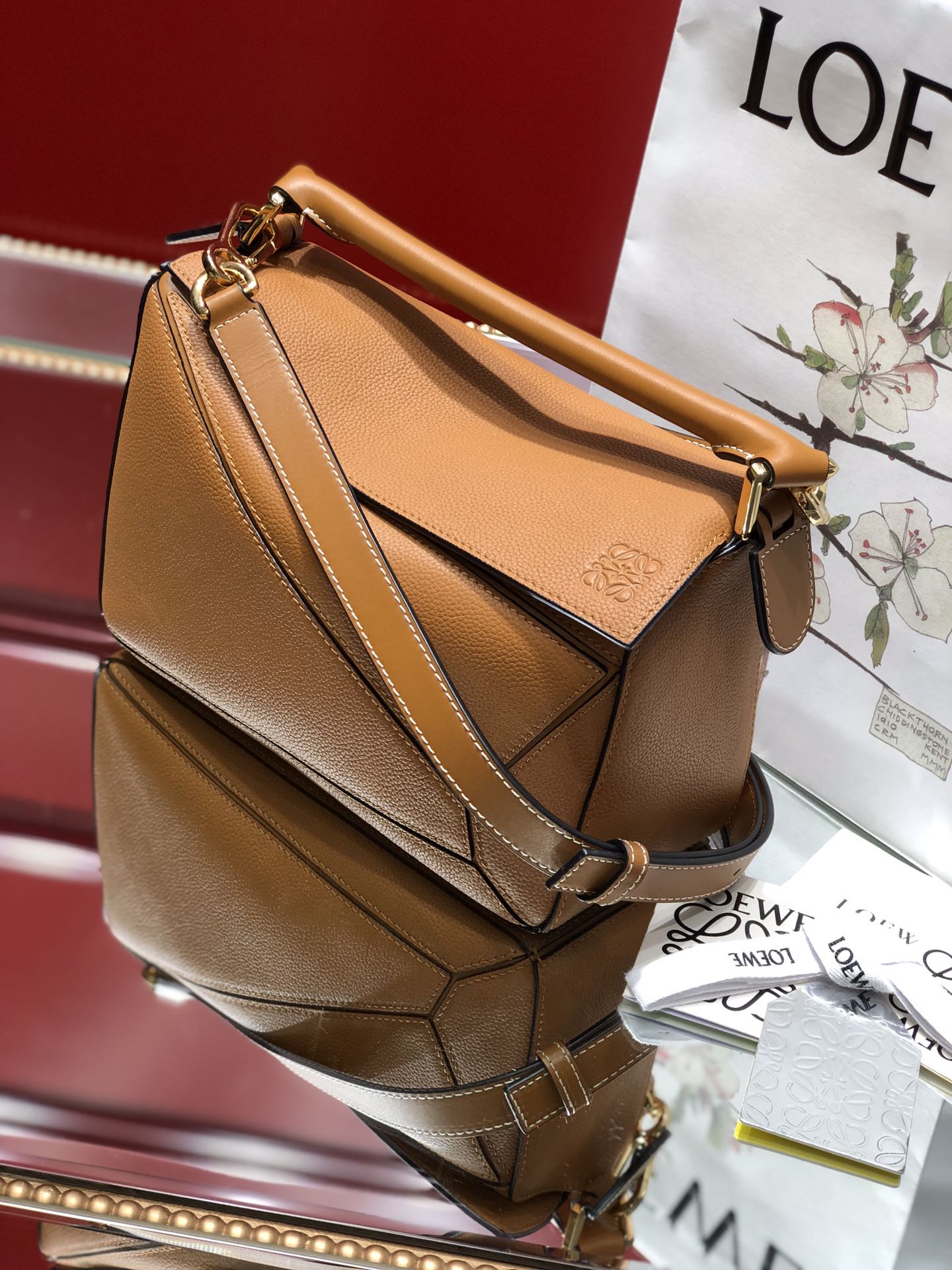 LOEWE SMALL PUZZLE 24 BAG IN CLASSIC WARM DESERT CALFSKIN