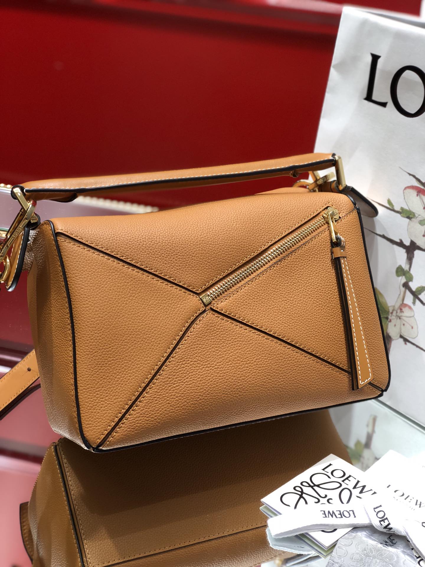 LOEWE SMALL PUZZLE 24 BAG IN CLASSIC WARM DESERT CALFSKIN