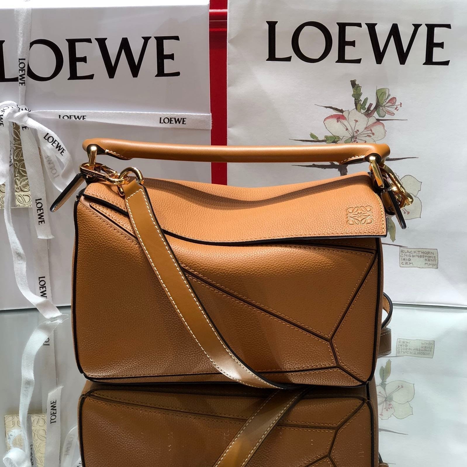 LOEWE SMALL PUZZLE 24 BAG IN CLASSIC WARM DESERT CALFSKIN