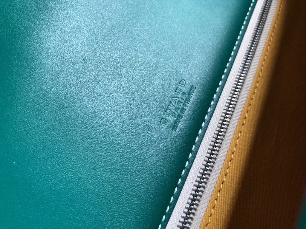 GOYARD BELVEDERE II BAG 28 IN GREEN GOYARDINE CANVAS