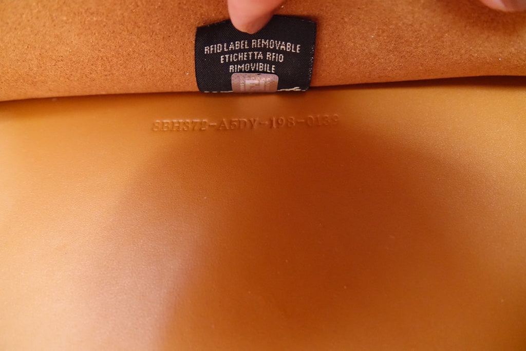 FENDI Fend Sunshine Large Bag 40.5 Tan Leather