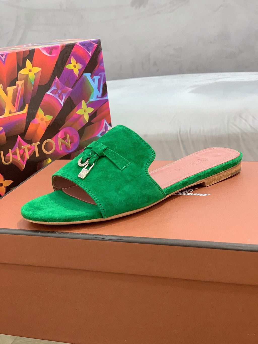 LP SUMMER CHARMS SANDALS EMERALD SUEDE