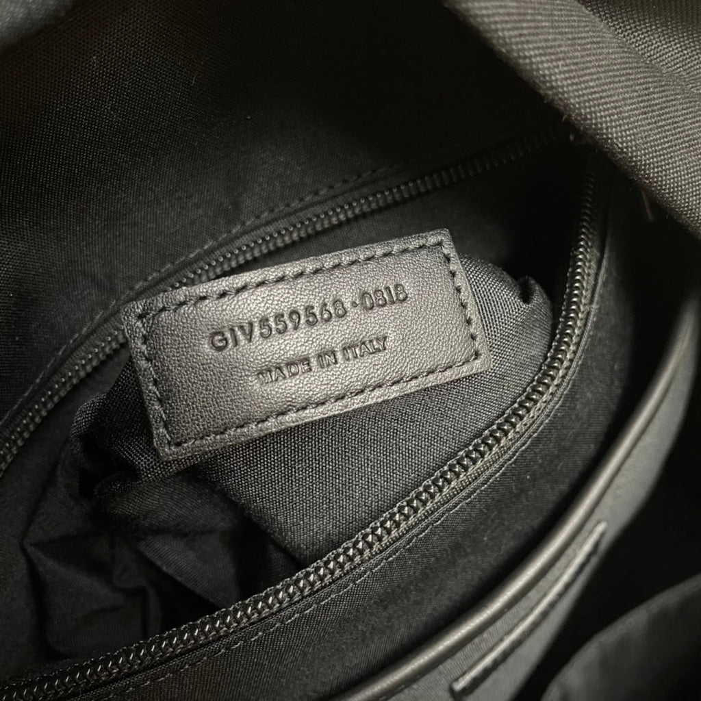 SAINT LAURENT CITY BACKPACK 41 IN BLACK CANVAS, NYLON AND LEATHER