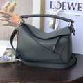 LOEWE SMALL PUZZLE 24 BAG IN CLASSIC BLACK CALFSKIN