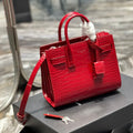 SAINT LAURENT SAC DE JOUR NANO 22 RED CALFSKIN GOLD HARDWARE