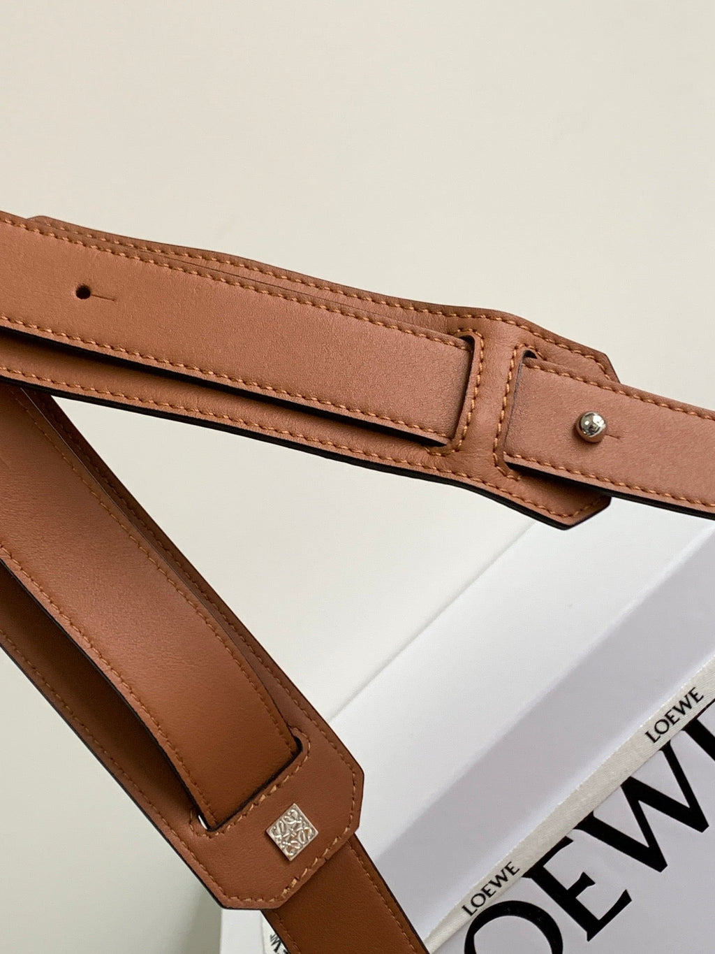 LOEWE LOE PUZZLE LARGE 35 BAG IN BRONZE BROWN CALFSKIN