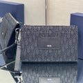 DIOR SADDLE 28 BAG IN BLACK OBLIQUE JACQUARD