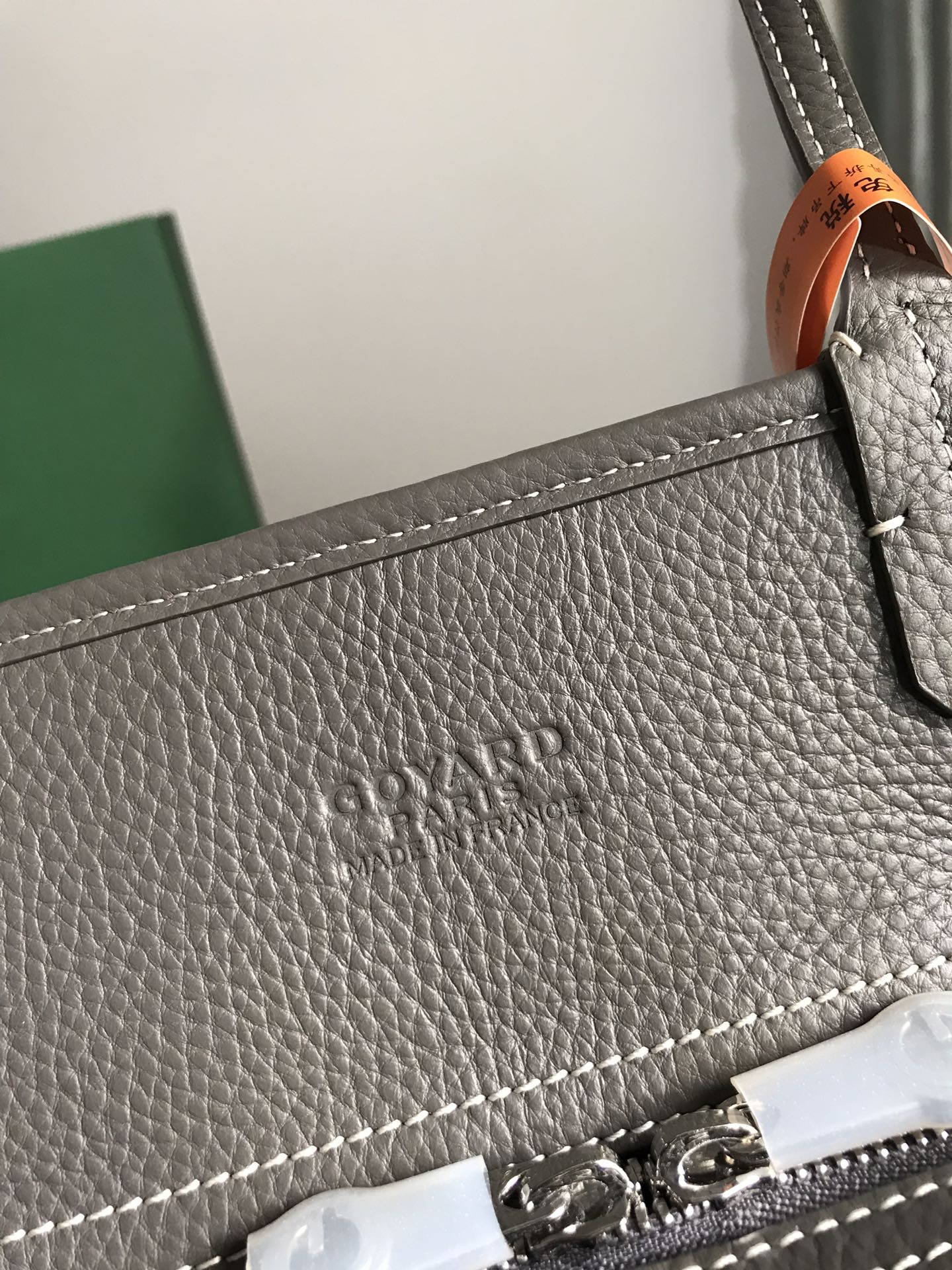 GOYARD HARDY PM BAG 40 IN GRAY GOYARDINE CANVAS AND TAURILLON LEATHER TRIM