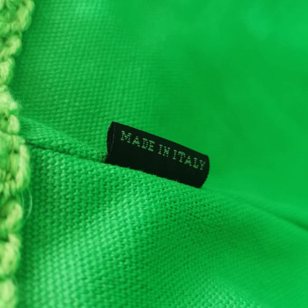 MIU MIU TOTE BAG 40 IN STRIPED PATTERN OF LIGHT GREEN RED AND CREAM WHITE WOVEN RAFFIA