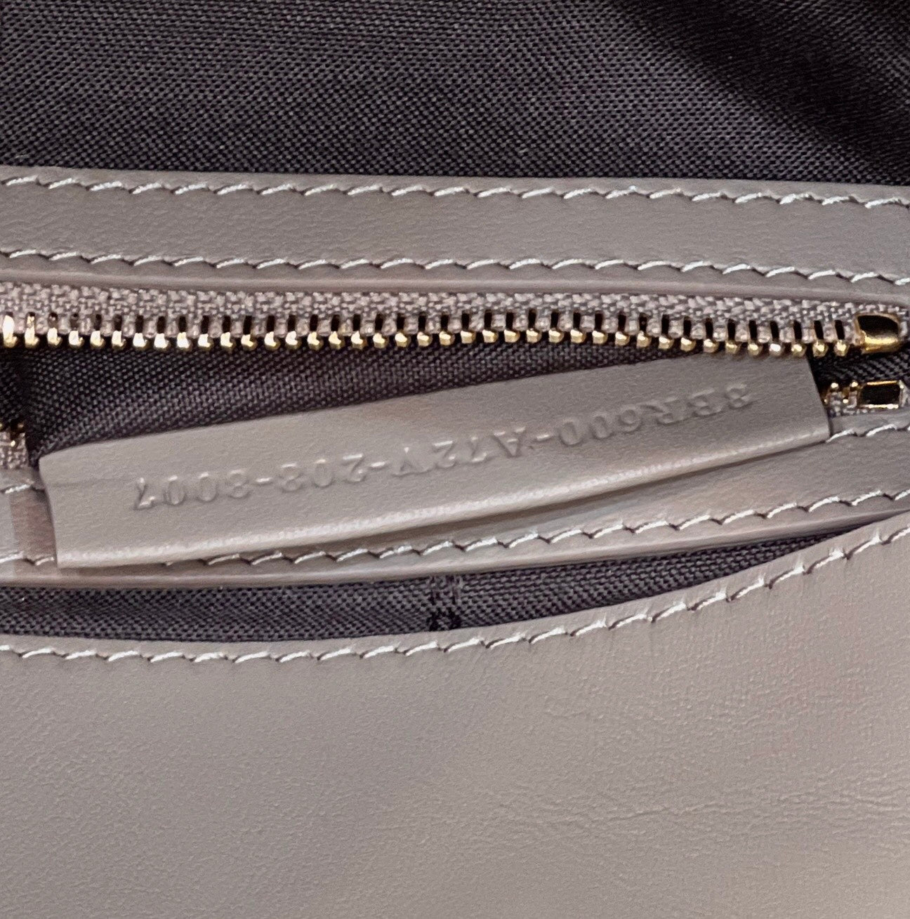 FENDI BAGUETTE WITH FF MOTIF 27 IN PINE CONE SOFT LAMBSKIN GOLD HARDWARE