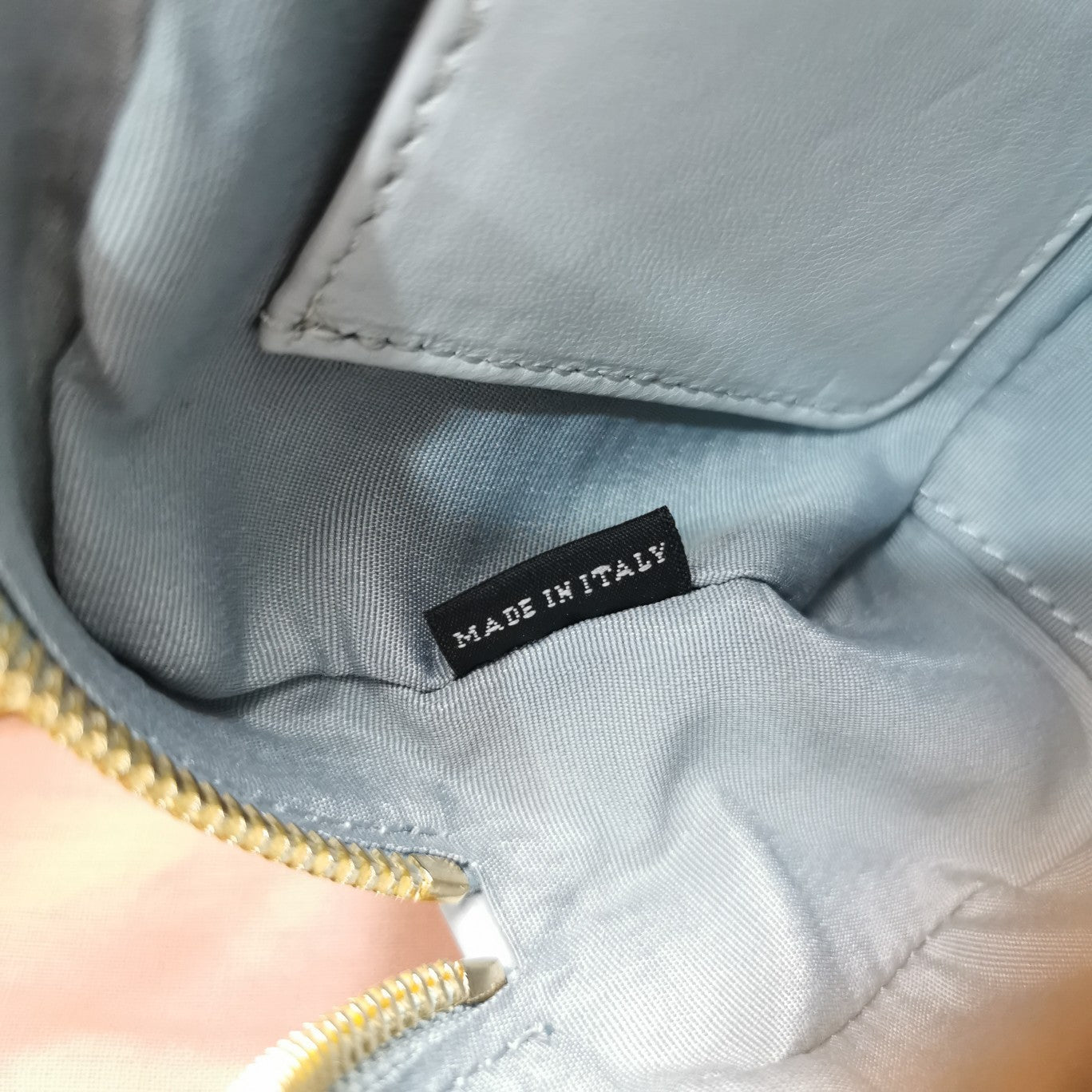 MIU MIU TOO PRETTY 17 HANDBAG LIGHT GREY LAMBSKIN