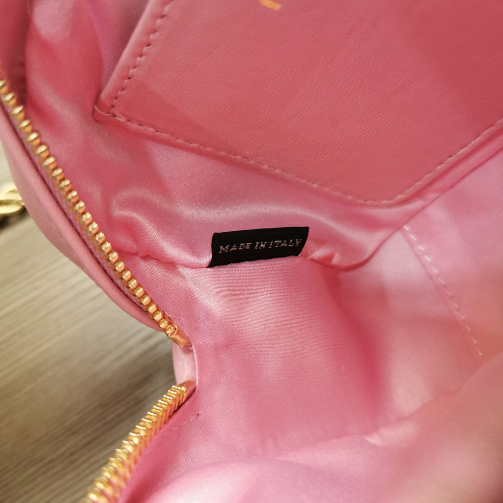 MIU MIU TOO PRETTY 17 HANDBAG IN HOT PINK LAMBSKIN