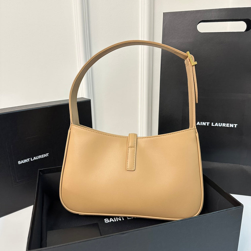 SAINT LAURENT LE 5 À 7 BAG 24 YELLOW CREAM CALFSKIN