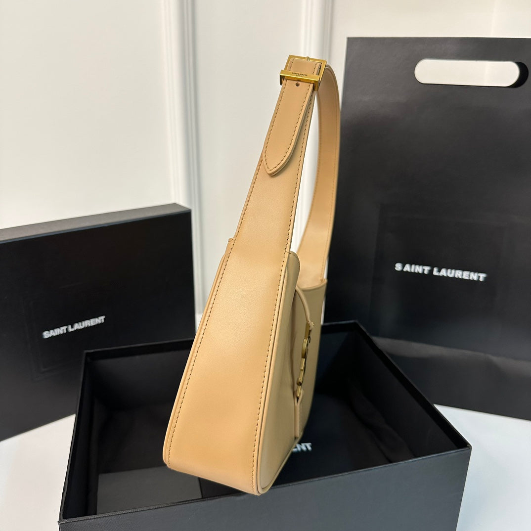 SAINT LAURENT LE 5 À 7 BAG 24 YELLOW CREAM CALFSKIN
