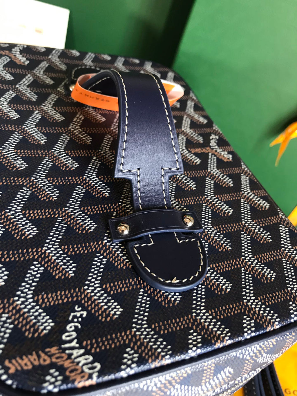 GOYARD MUSE VANITY CASE 20 IN NAVY BLUE GOYARDINE CANVAS