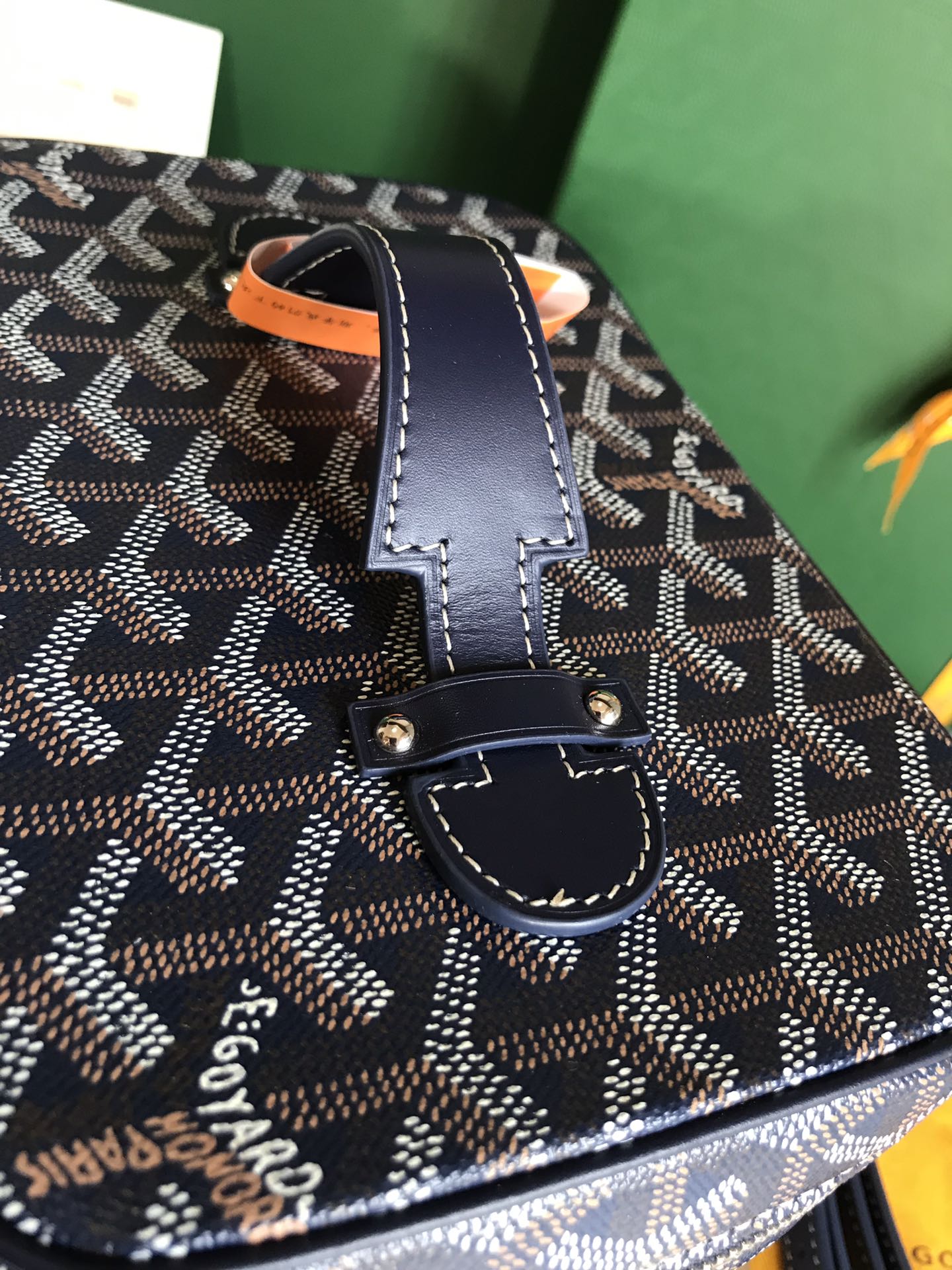 GOYARD MUSE VANITY CASE 20 IN NAVY BLUE GOYARDINE CANVAS