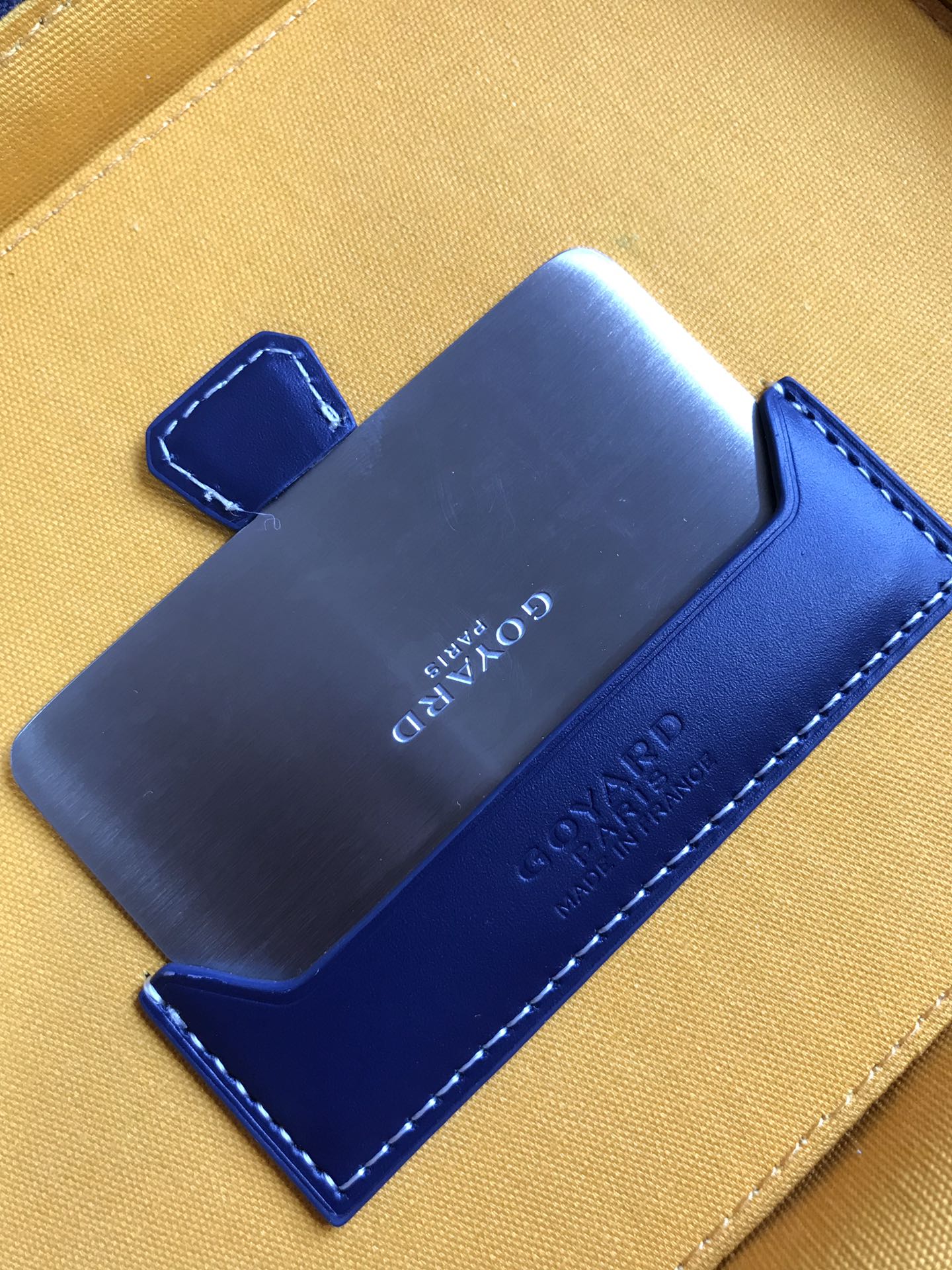 GOYARD MUSE VANITY CASE 20 IN NAVY BLUE GOYARDINE CANVAS