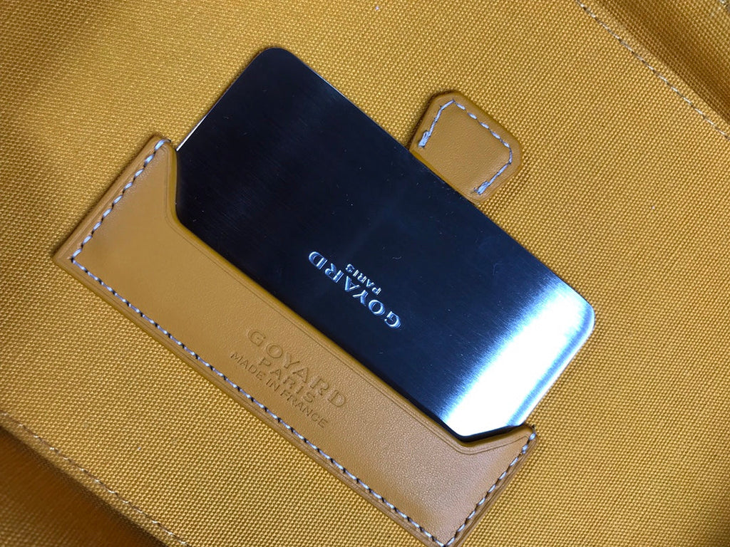 GOYARD MUSE VANITY CASE 20 IN YELLOW GOYARDINE CANVAS