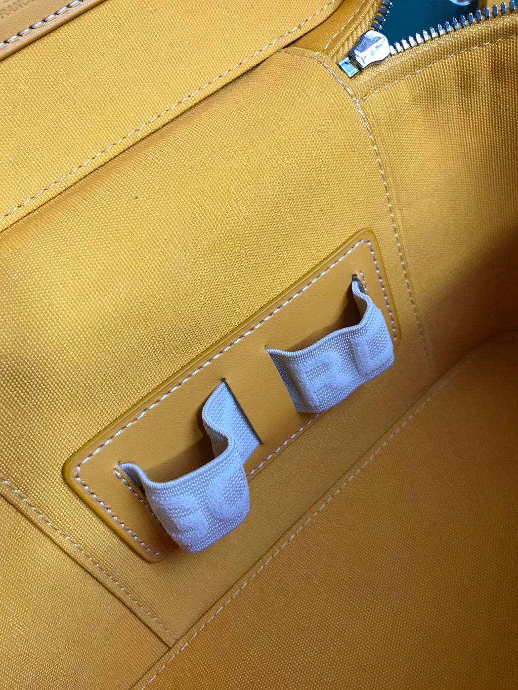 GOYARD MUSE VANITY CASE 20 IN YELLOW GOYARDINE CANVAS