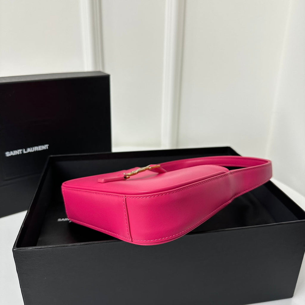 SAINT LAURENT MINI 19 BRIGHT PINK SMOOTH CALFSKIN