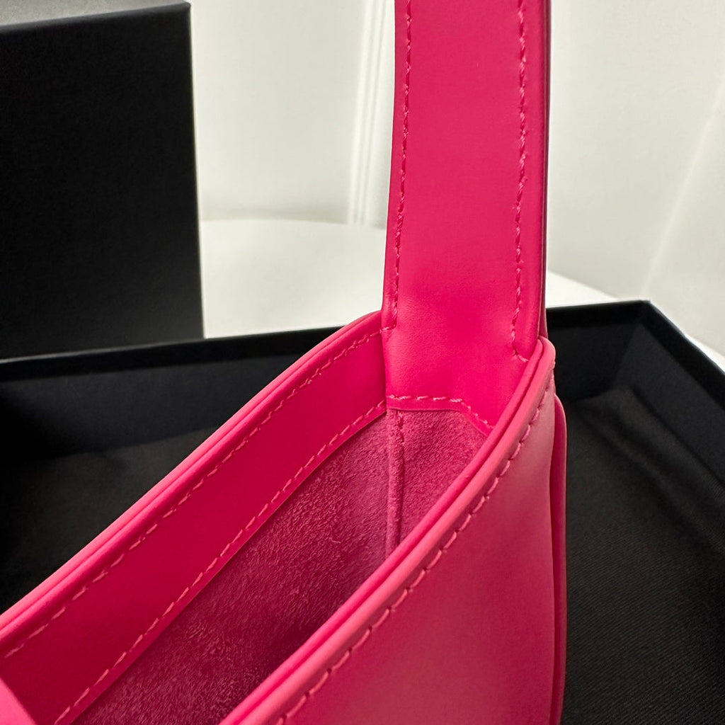 SAINT LAURENT MINI 19 BRIGHT PINK SMOOTH CALFSKIN