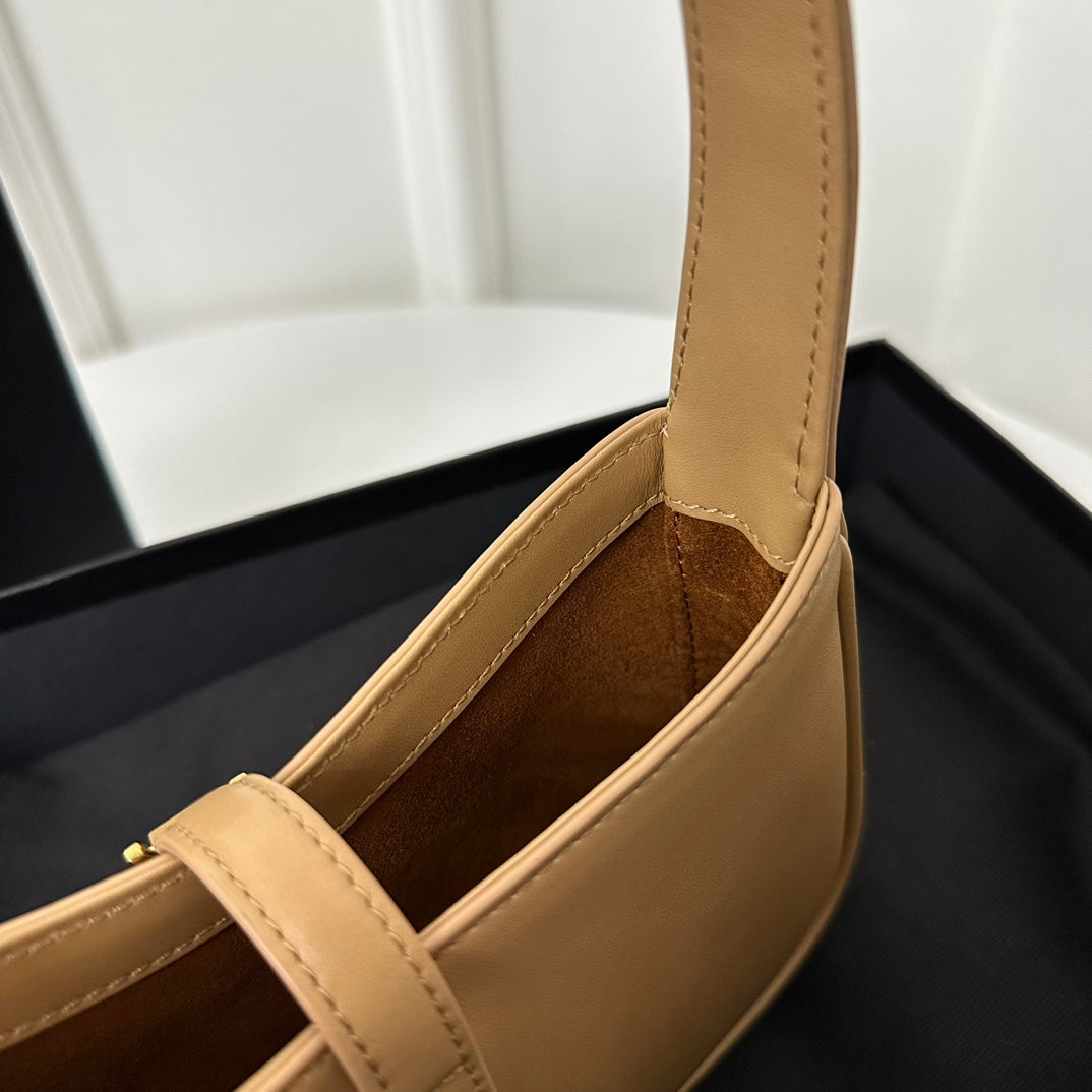SAINT LAURENT MINI 19 YELLOW CREAM SMOOTH CALFSKIN