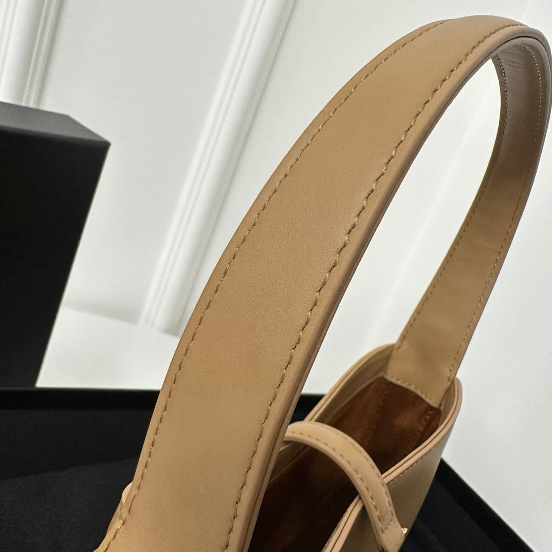 SAINT LAURENT MINI 19 YELLOW CREAM SMOOTH CALFSKIN