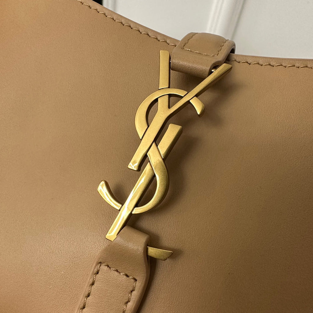 SAINT LAURENT MINI 19 YELLOW CREAM SMOOTH CALFSKIN