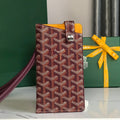 GOYARD MONTMARTRE GM CASE 18 IN WINE RED GOYARDINE CANVAS
