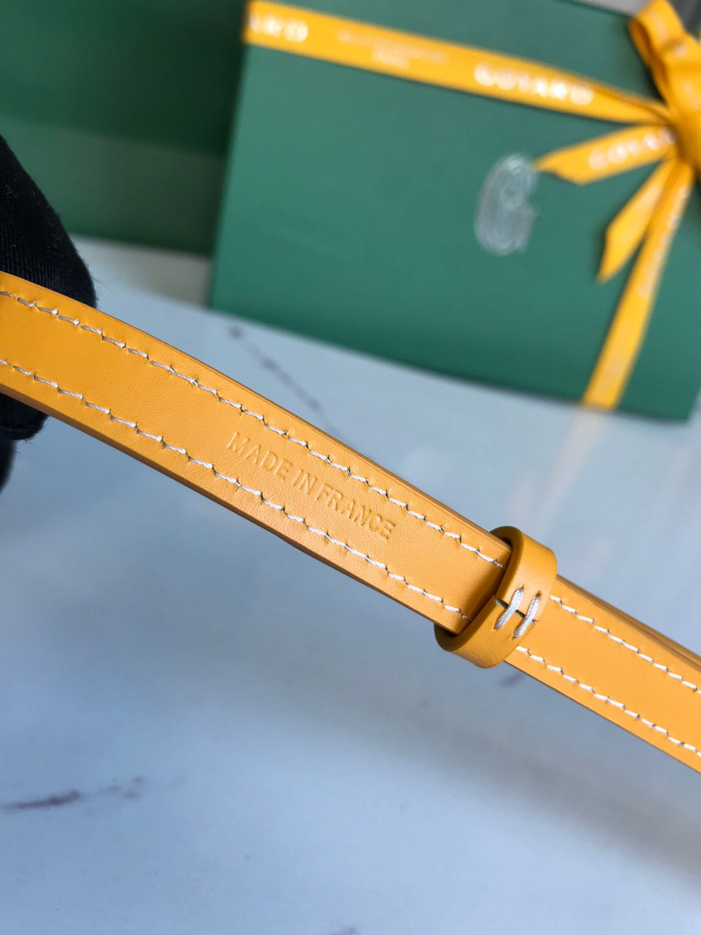 GOYARD MONTMARTRE GM CASE 18 IN YELLOW GOYARDINE CANVAS