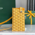 GOYARD MONTMARTRE GM CASE 18 IN YELLOW GOYARDINE CANVAS