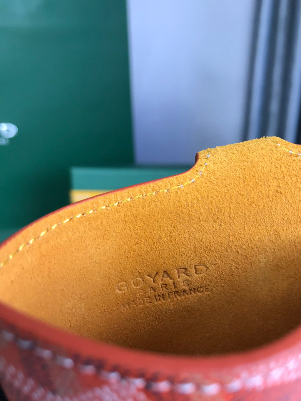 GOYARD MONTMARTRE GM CASE 18 IN ORANGE GOYARDINE CANVAS