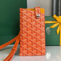 GOYARD MONTMARTRE GM CASE 18 IN ORANGE GOYARDINE CANVAS