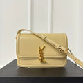 SAINT LAURENT SOLFERINO 23 SATCHEL IN BOX BEIGE CREAM CALFSKIN