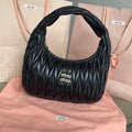 MIU MIU WANDER 29 BAG IN BLACK LAMBSKIN