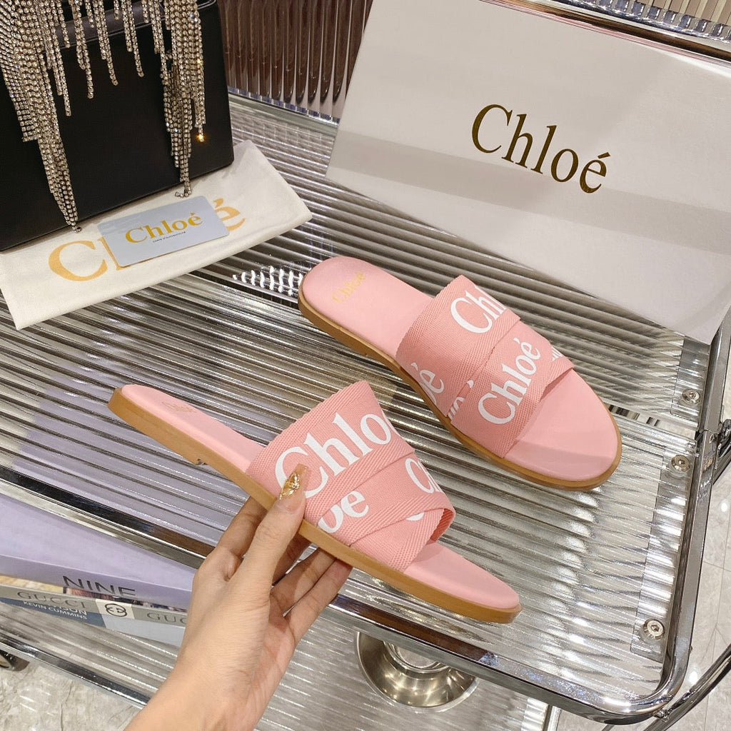 WOODY SLIPPER IN ROSE PINK CANVAS