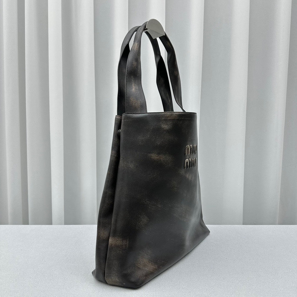 MIU MIU HOBO BAG 39 IN BLACK OMBRE CALFSKIN