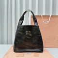 MIU MIU HOBO BAG 39 IN BLACK OMBRE CALFSKIN