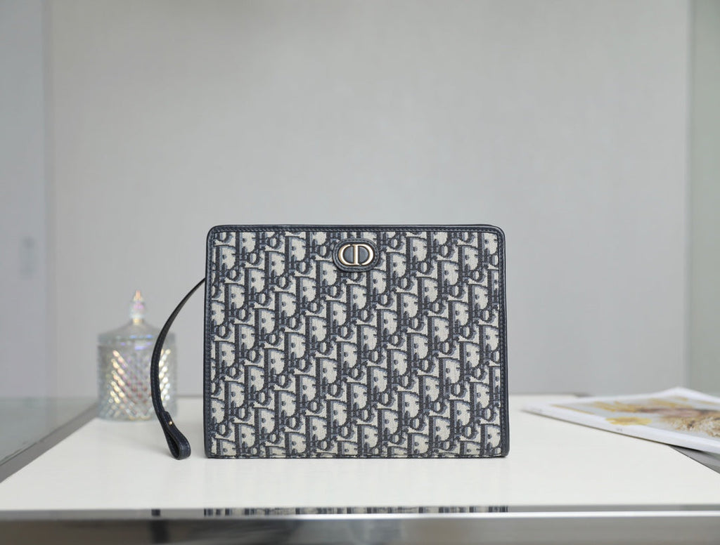 DIOR BOOK TOTE 26 IN BLACK OBLIQUE JACQUARD