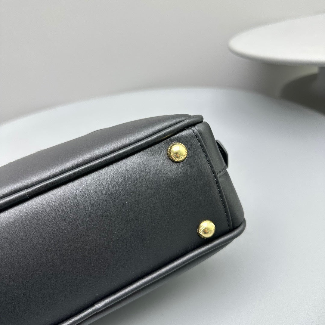 MIU MIU ARCADIE SMALL 22 BAG IN BLACK CALFSKIN