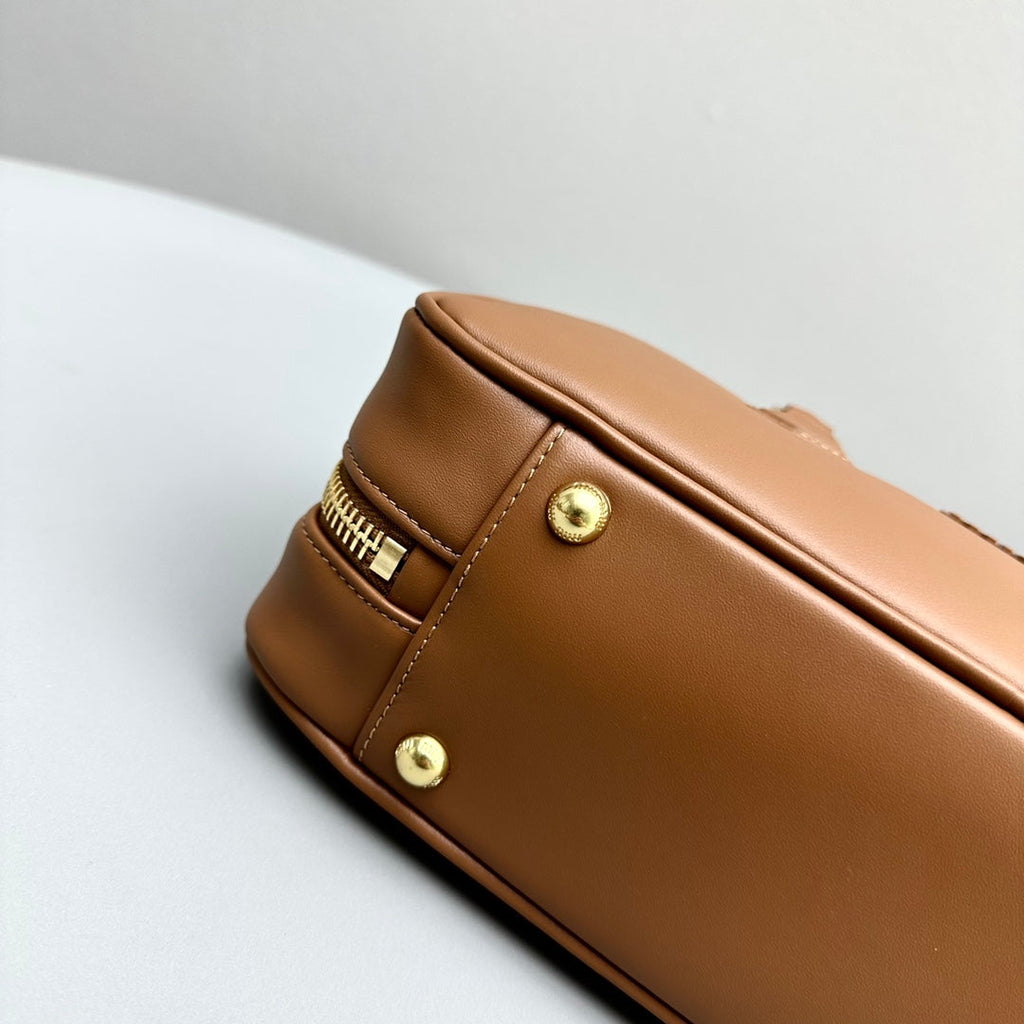 MIU MIU ARCADIE 27 BAG IN CINNAMON BROWN CALFSKIN