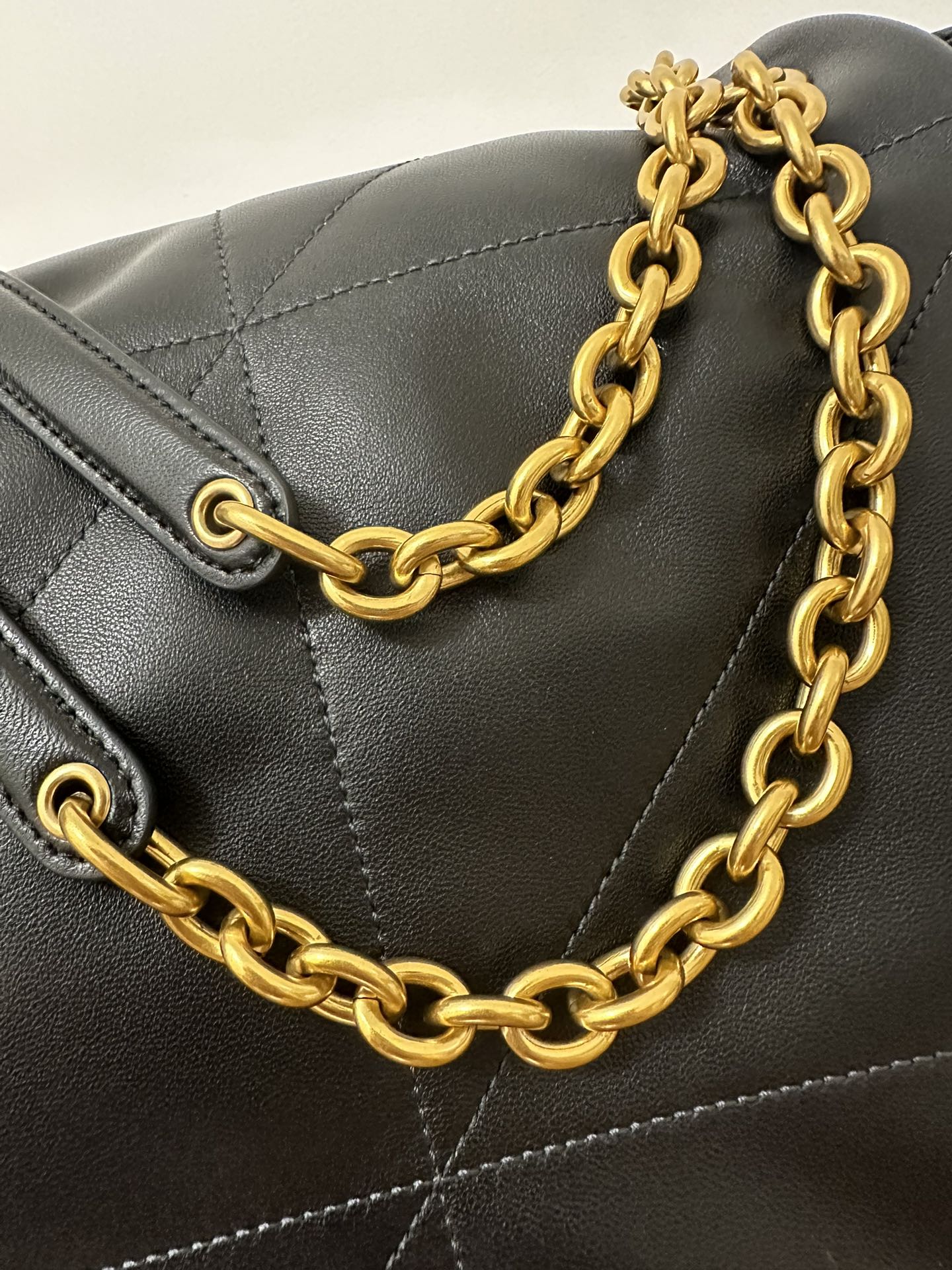 SAINT LAURENT JAMIE 43 LARGE LAMBSKIN BLACK