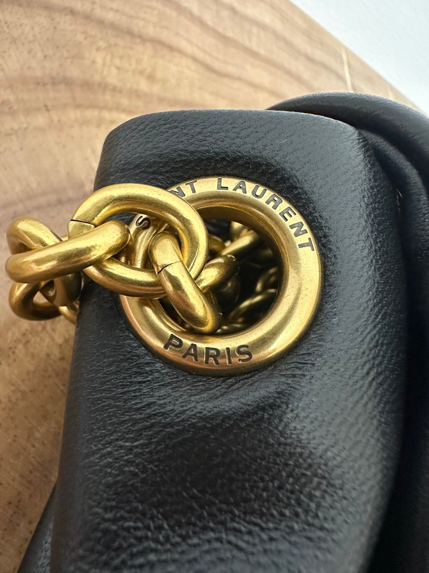 SAINT LAURENT JAMIE 43 LARGE LAMBSKIN BLACK