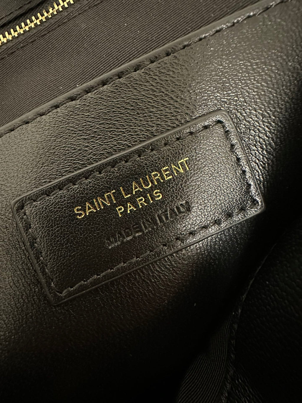 SAINT LAURENT JAMIE 43 LARGE LAMBSKIN BLACK