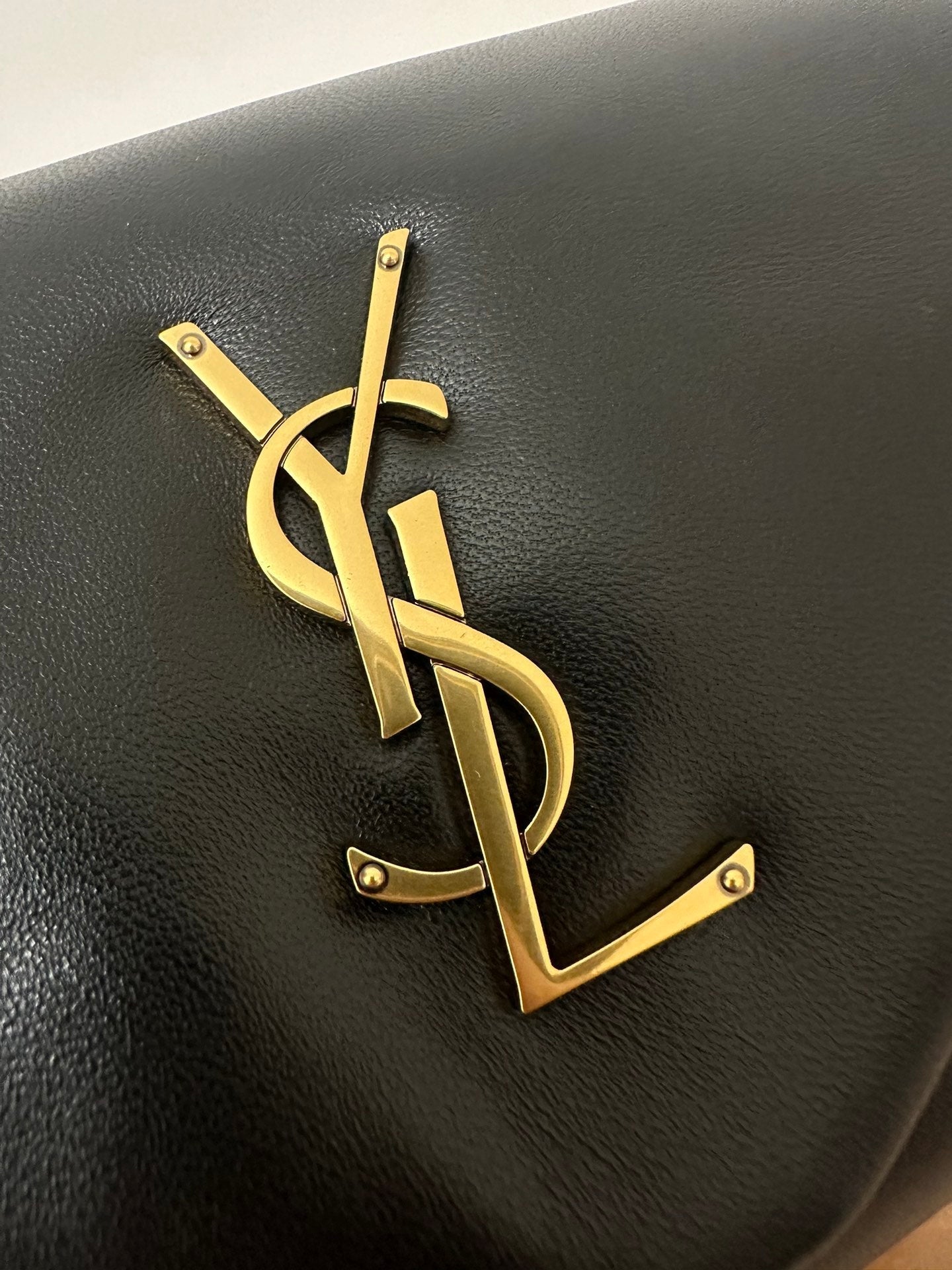 SAINT LAURENT CALYPSO 26 BLACK LAMBSKIN CHAIN BAG