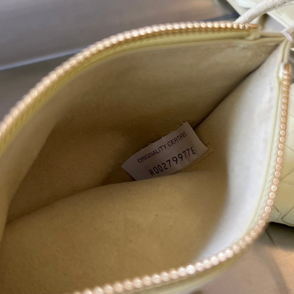 BOTTEGA VENETA MINI SOLSTICE 30 DARK CREAM LAMBSKIN