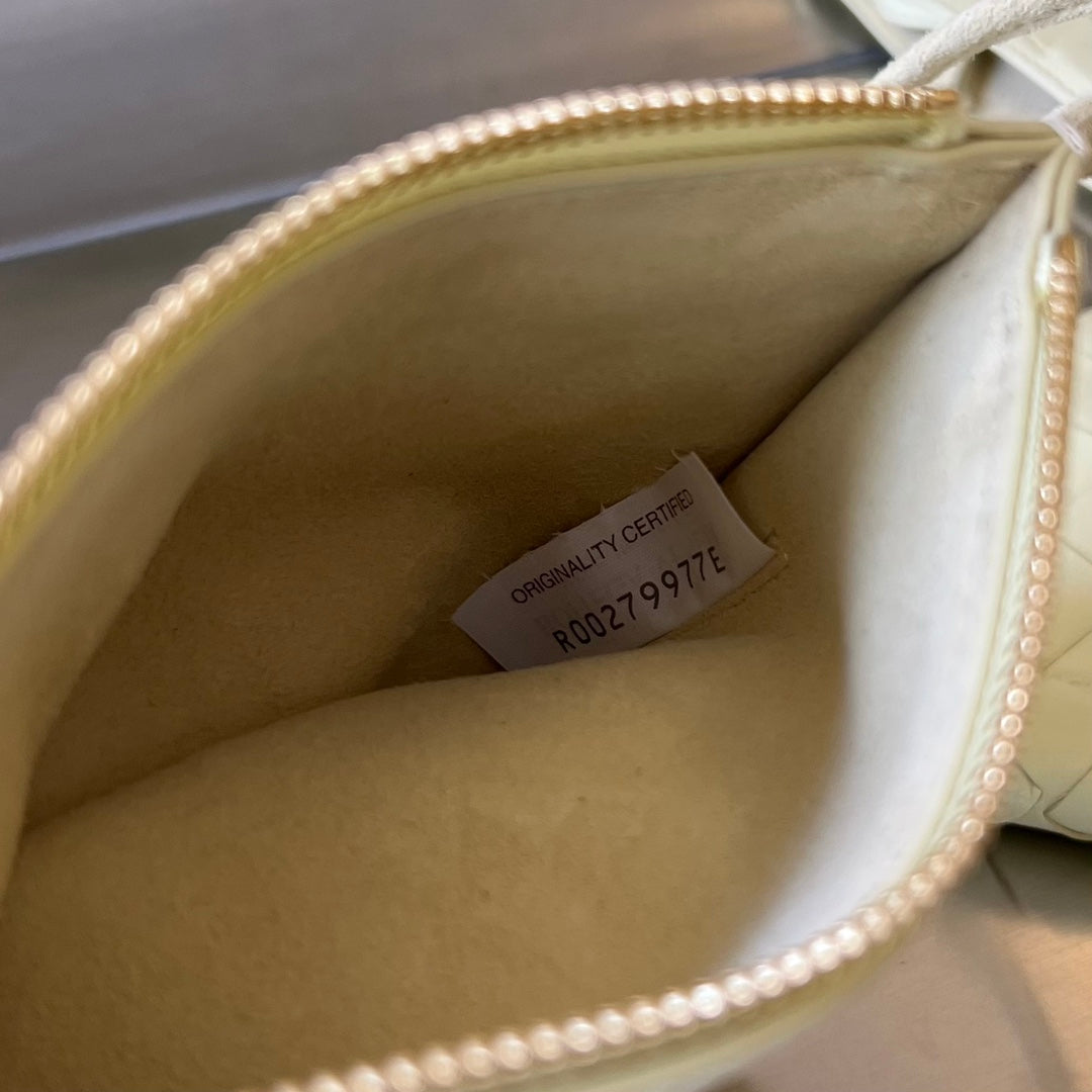 BOTTEGA VENETA MINI SOLSTICE 30 DARK CREAM LAMBSKIN